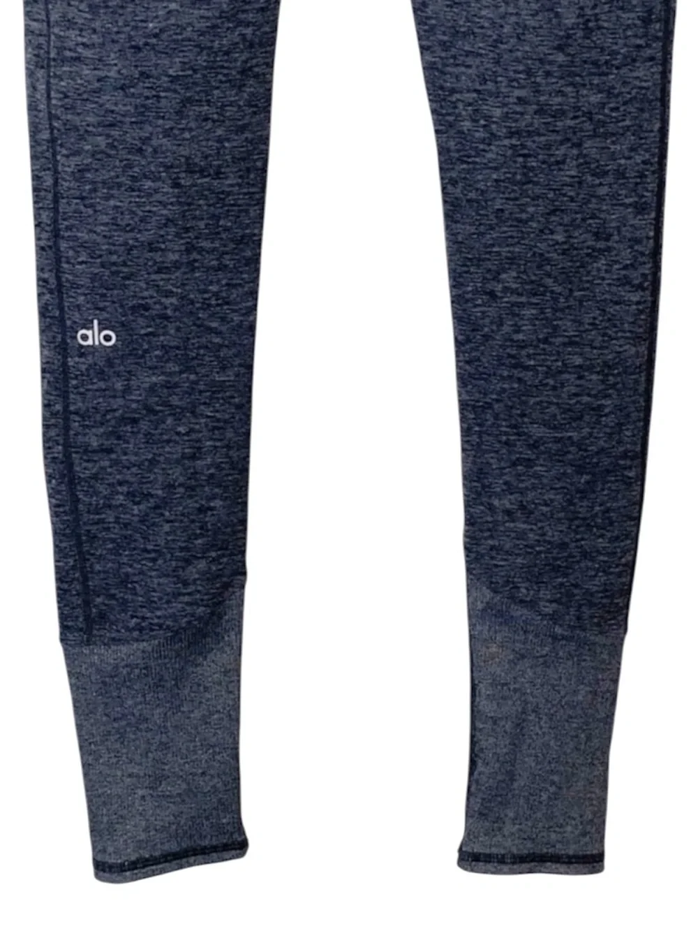 Alo Yoga Alosoft Lounge Leggings S Dark Heather Gray High Waist Ribbed
